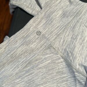 Lululemon grey and white striped leggings